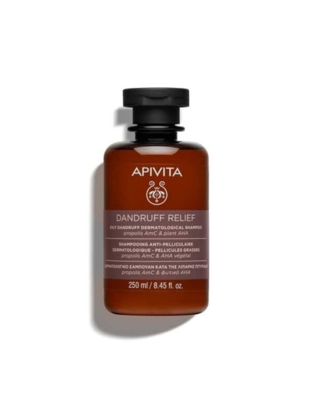 Apivita Dandruff Relief Δερματολογικό Σαμπουάν κατά της Λιπαρής Πιτυρίδας με Propolis AmC & Φυτικό AHA 250ml