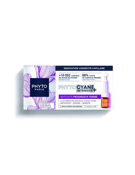 Phyto Phytocyane Intensive+ ΘΕΡΑΠΕΙΑ ΚΑΤΑ ΤΗΣ ΠΡΟΟΔΕΥΤΙΚΗΣ ΤΡΙΧΟΠΤΩΣΗΣ ΓΙΑ ΓΥΝΑΙΚΕΣ 12x5mL