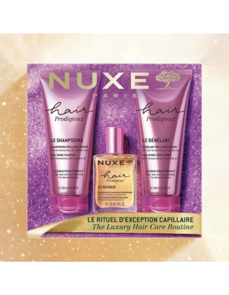Nuxe The Luxury Hair Care Routine Με High Shine Shampoo 200mL, Pre-Shampoo Nourishing Mask 30mL+High Shine Conditioner 200mL