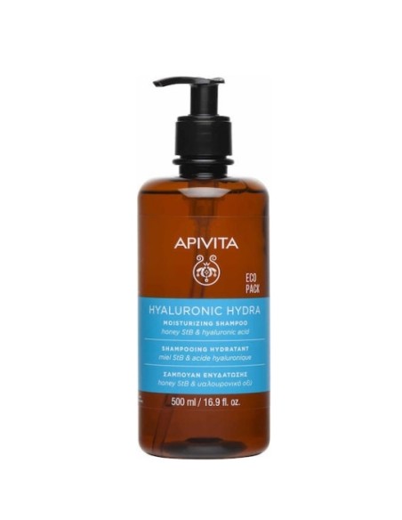 Apivita Hyaluronic Hydra Moisturizing Shampoo With Honey & Hyaluronic Acid 500ml