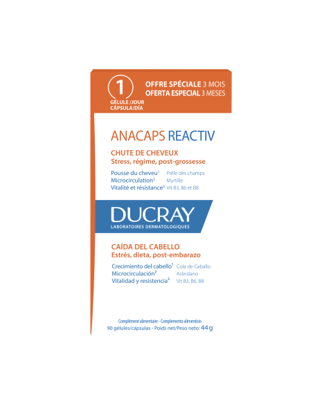 Ducray Anacaps Reactiv Hair Loss 90caps