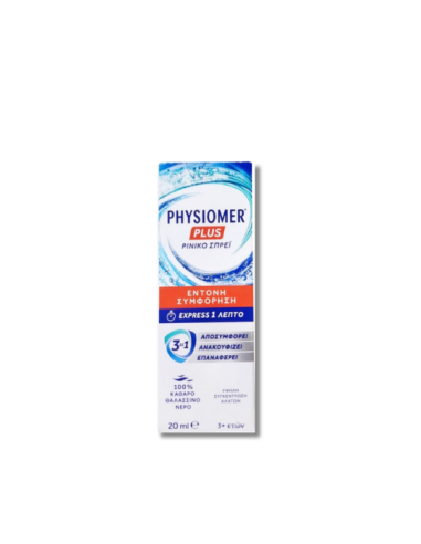 PHYSIOMER Plus Hypertonic Nasal Spray with...