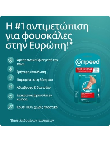 Compeed Επιθέματα για Φουσκάλες-Μικρά 6x Επιθέματα