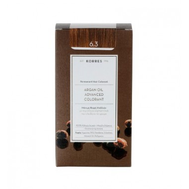 ΚΟΡΡΕΣ ΒΑΦΗ ARGAN  6.3 ΞΑΝΘΟ ΣΚΟΥΡΟ ΜΕΛΙ 75ml