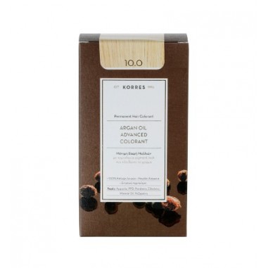 ΚΟΡΡΕΣ ΒΑΦΗ ARGAN 10.0 ΞΑΝΘΟ ΠΛΑΤΙΝΑΣ ΦΥΣΙΚΟ 75ml