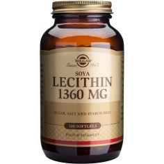 SOLGAR LECITHIN  1360mg softgels 100caps