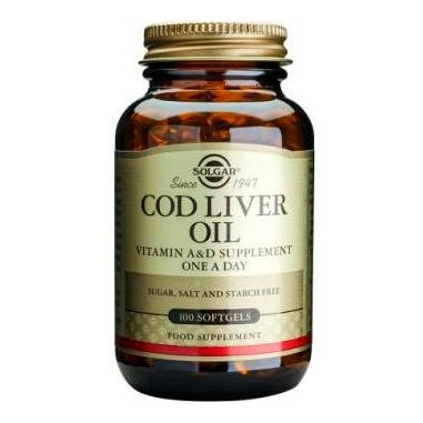 SOLGAR COD LIVER OIL 100softgels 
