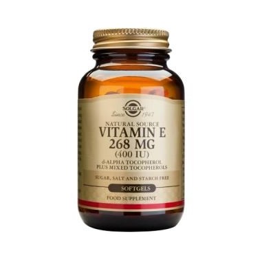 SOLGAR VIT E 400IU SOFTGELS 50caps