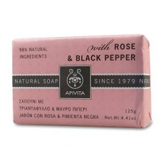APIVITA Natural Soap Τριαντάφυλλο & Μαύρο Πιπέρι 125gr.
