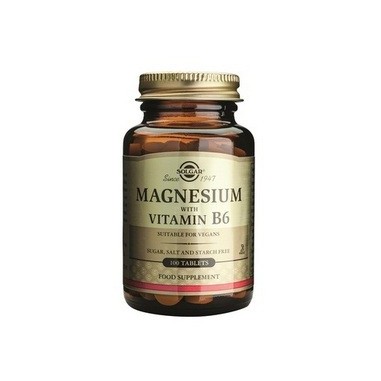 SOLGAR MAGNESIUM + B6  100tabs