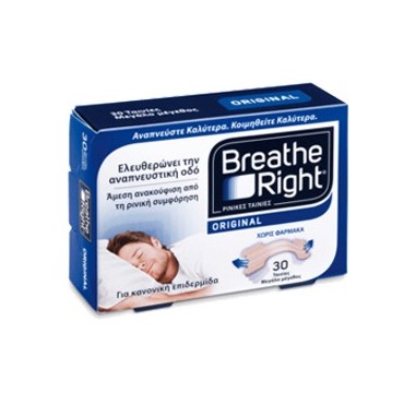 BREATHE RIGHT ORIGINAL ΜΕΓΑΛΕΣ 30τμχ.