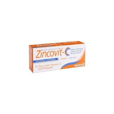 HEALTH AID Zincovit-C Μασώμενα 60 tabs