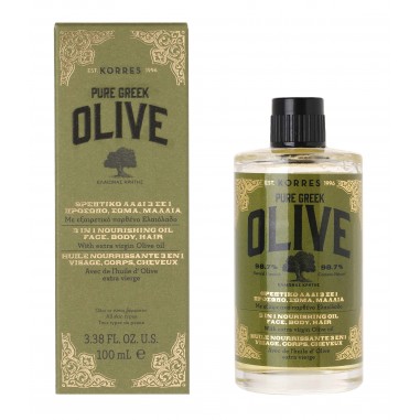 Korres Pure Greek Olive Λάδι 3 Σε 1 100 mL