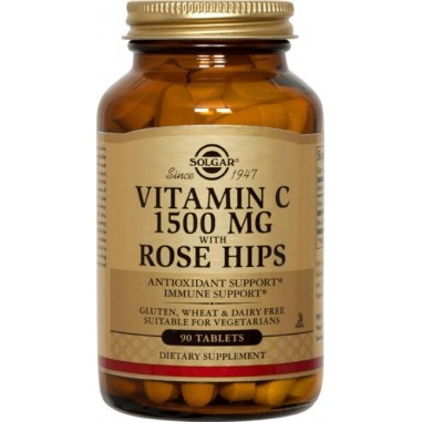 SOLGAR ROSE HIPS C 1.500mg tabs 90s