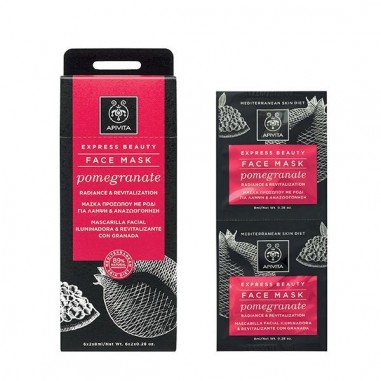 APIVITA FACE MASK POMEGRANATE 2x8ml