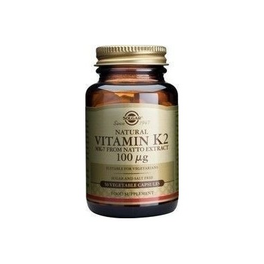 SOLGAR VITAMIN K2 100mcg 50caps